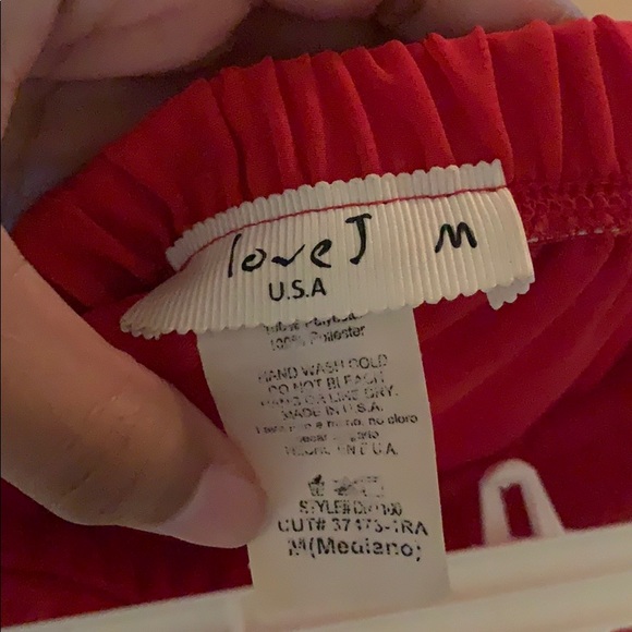 Red tube top high low dress - Picture 4 of 4